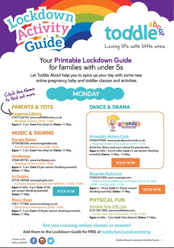 Subscribe to the NEW Lockdown Activity Guide  image