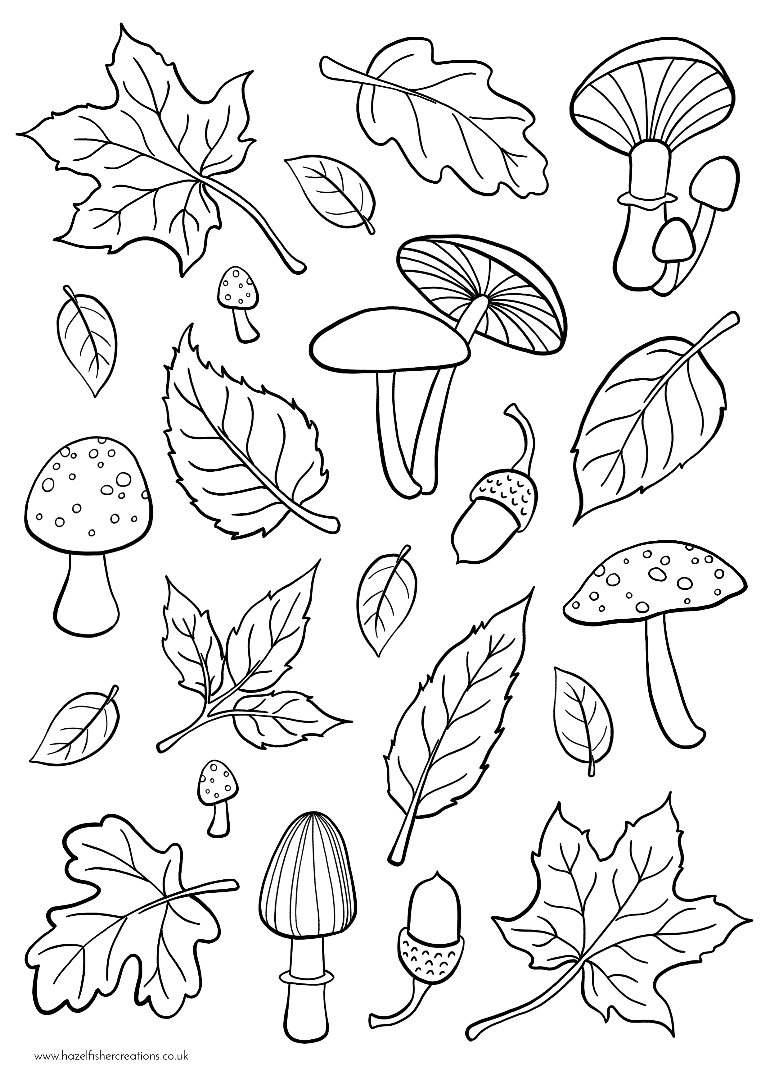 Autumn Colouring In Activity Sheet  image