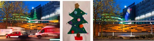 Children's Festive Drawings 'LIGHT UP' Britain in Giant 5G Light Display  image