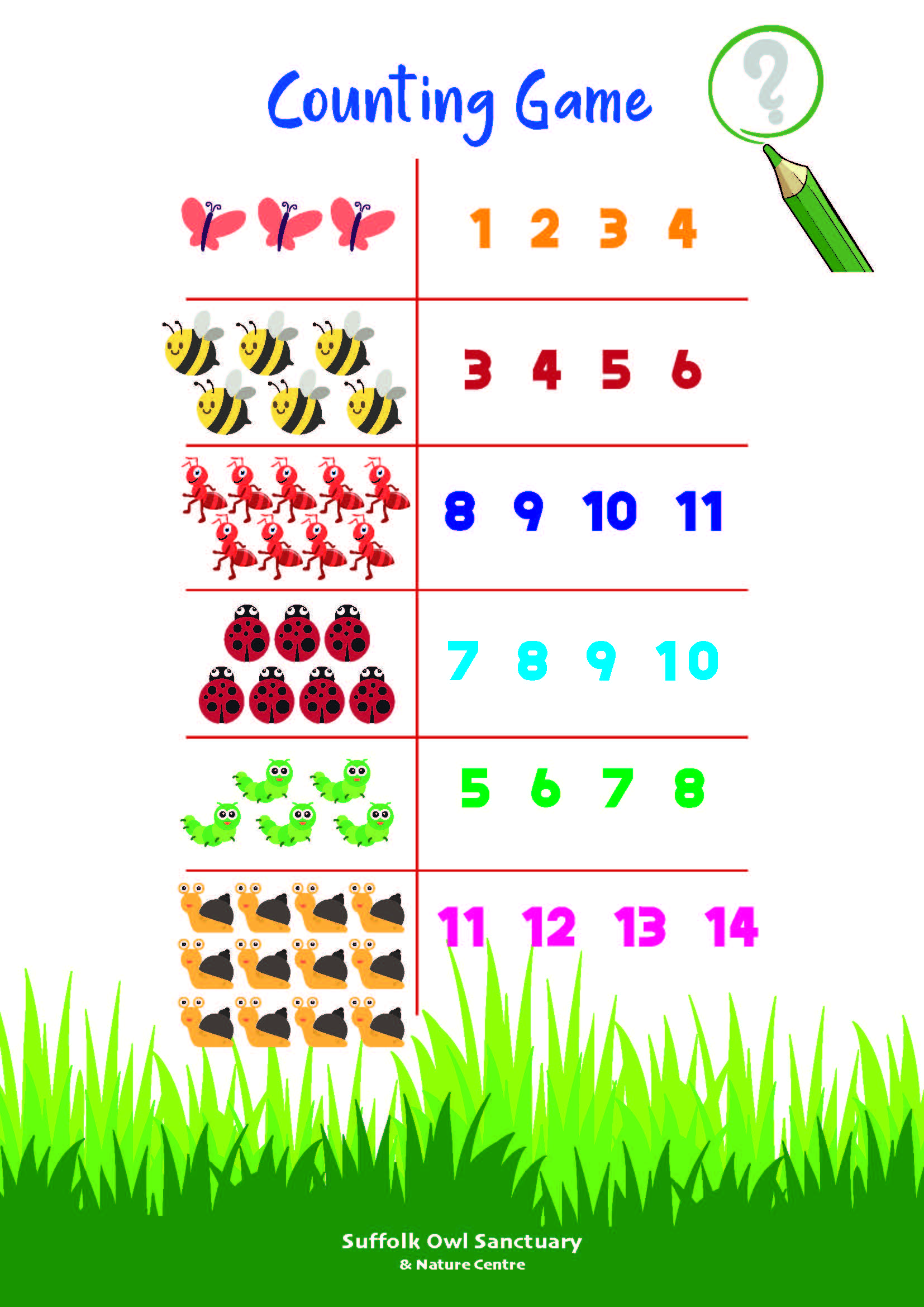 Counting Game Activity Sheet  image