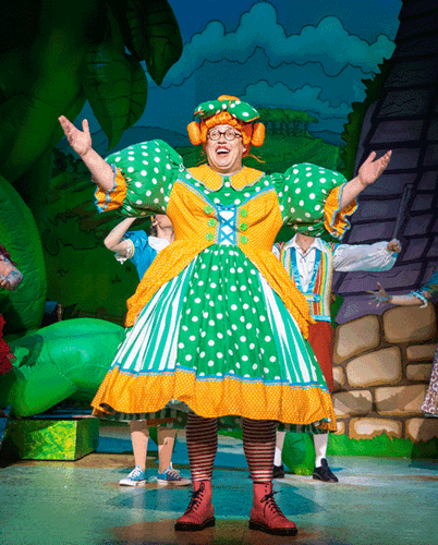 Bob Golding as Dame Trott – photo by Pamela Raith