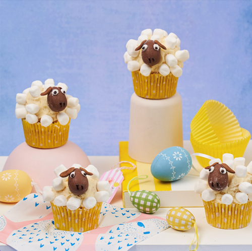 Springy Sheep Cupcakes  image