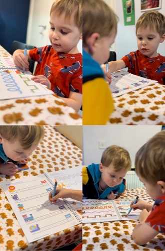 My First Pre-Writing Skills Activity Book & Writing Pencils Bundle, worth £14.99  image