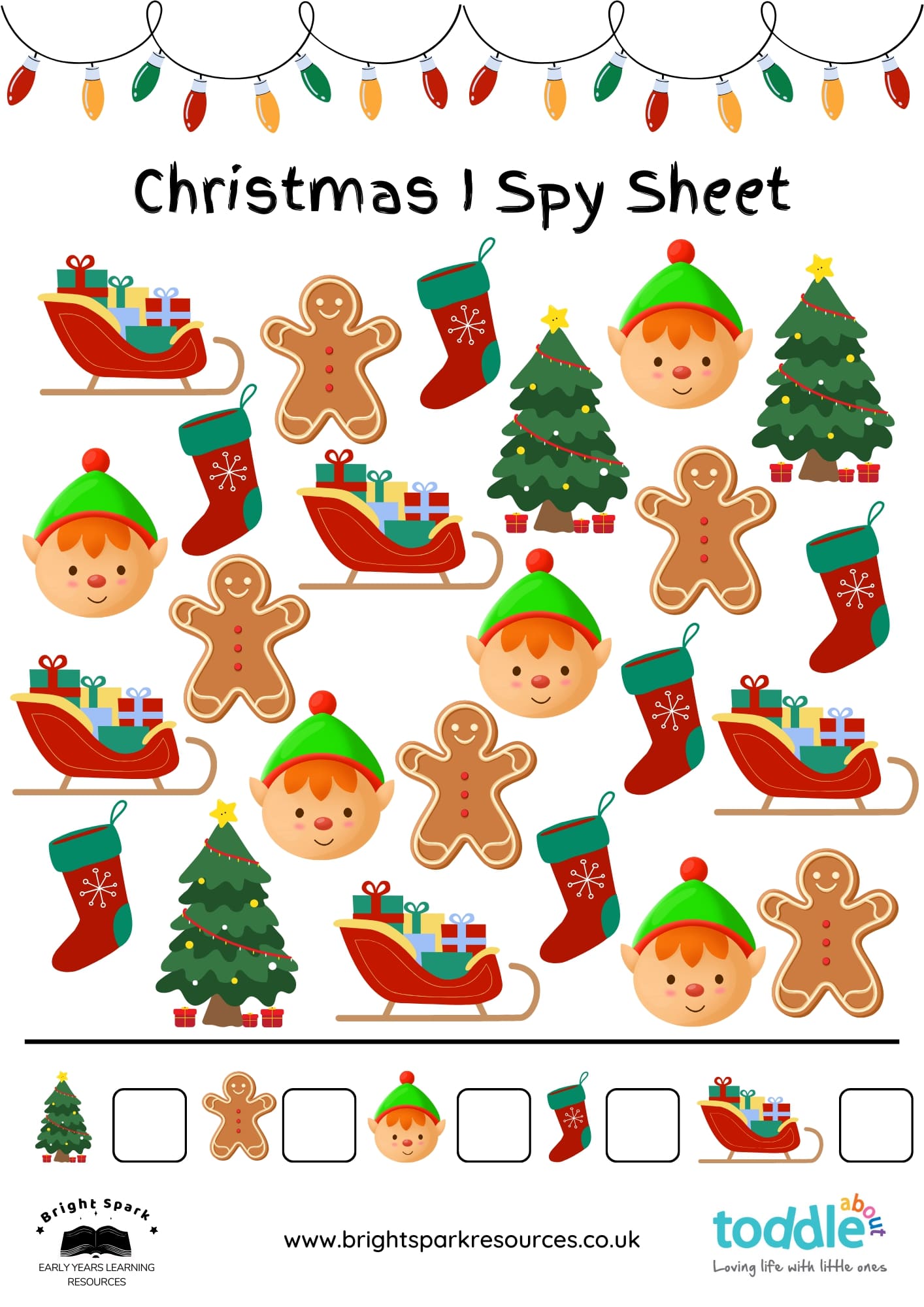 Christmas I Spy Sheet  image