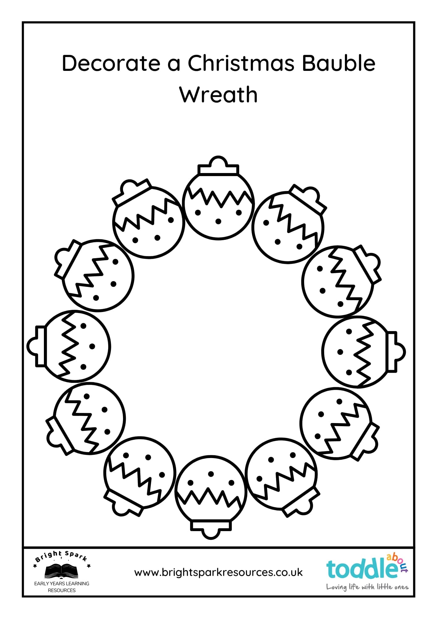 Decorate a Christmas Bauble Wreath  image