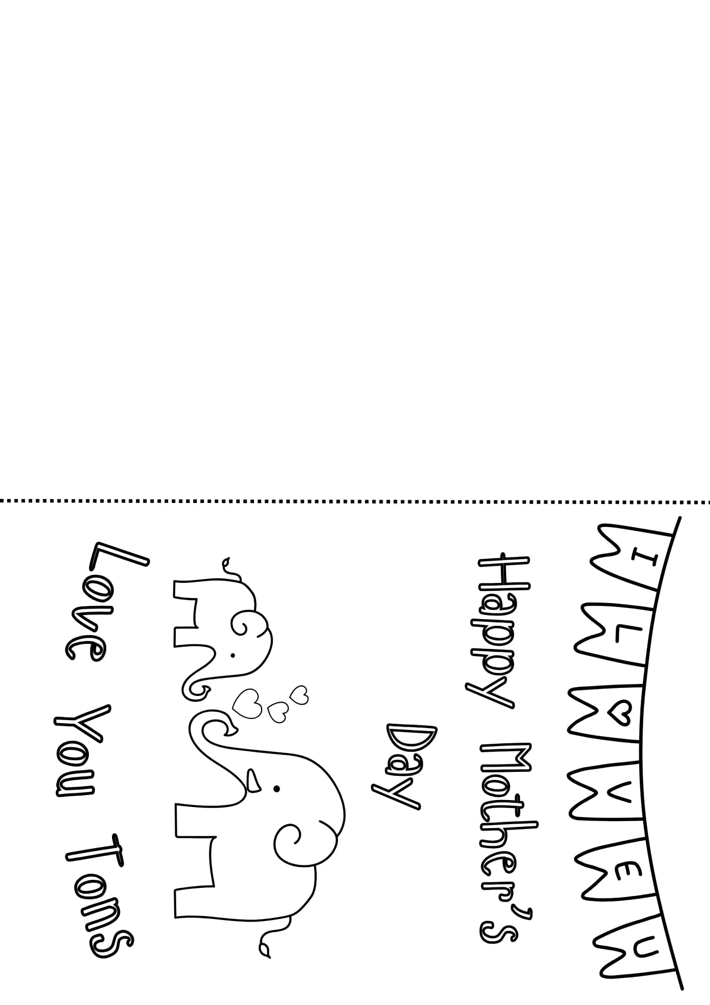 Happy Mother's Day Love You Tons Card  image