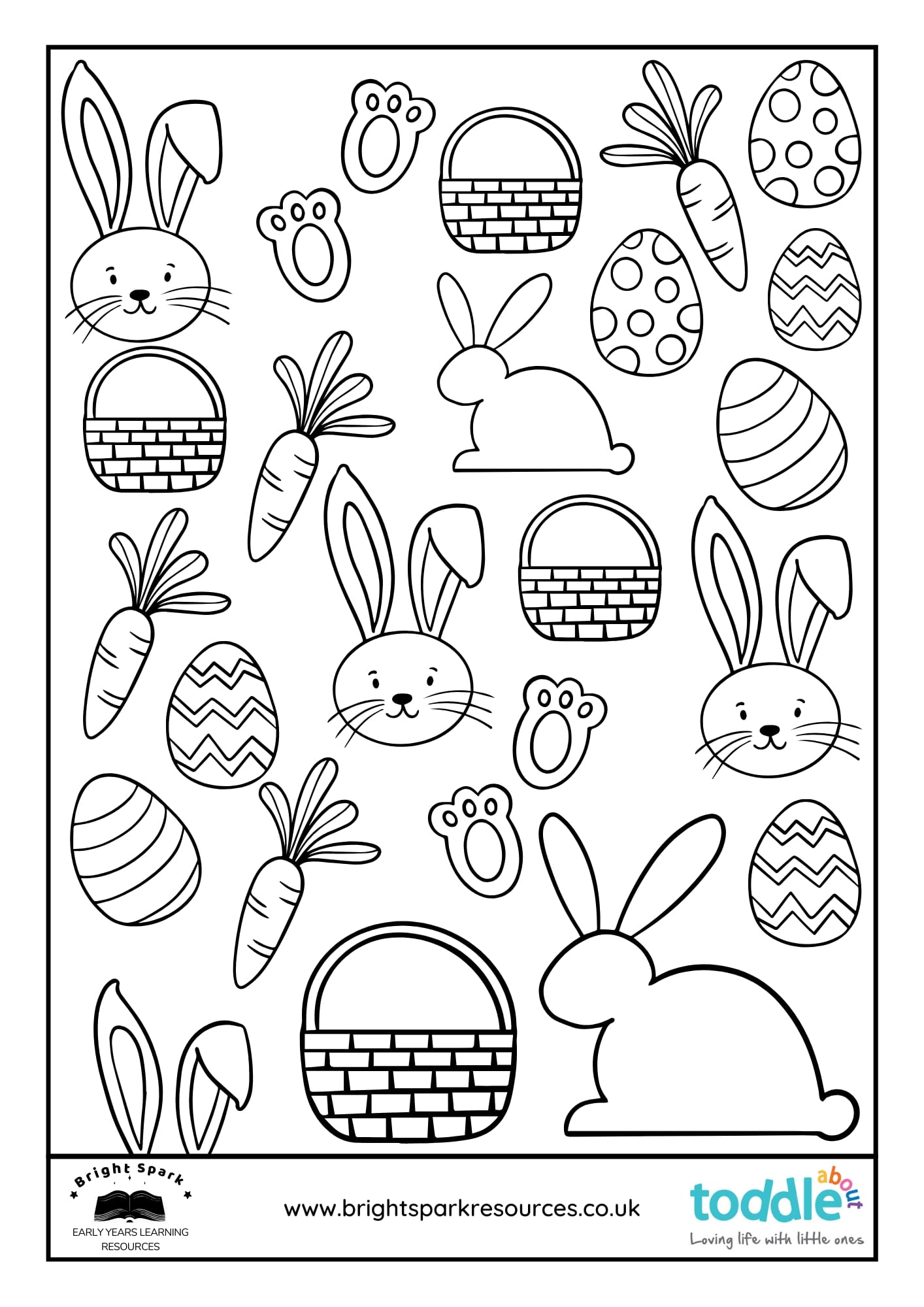 Busy Easter Colouring Sheet  image