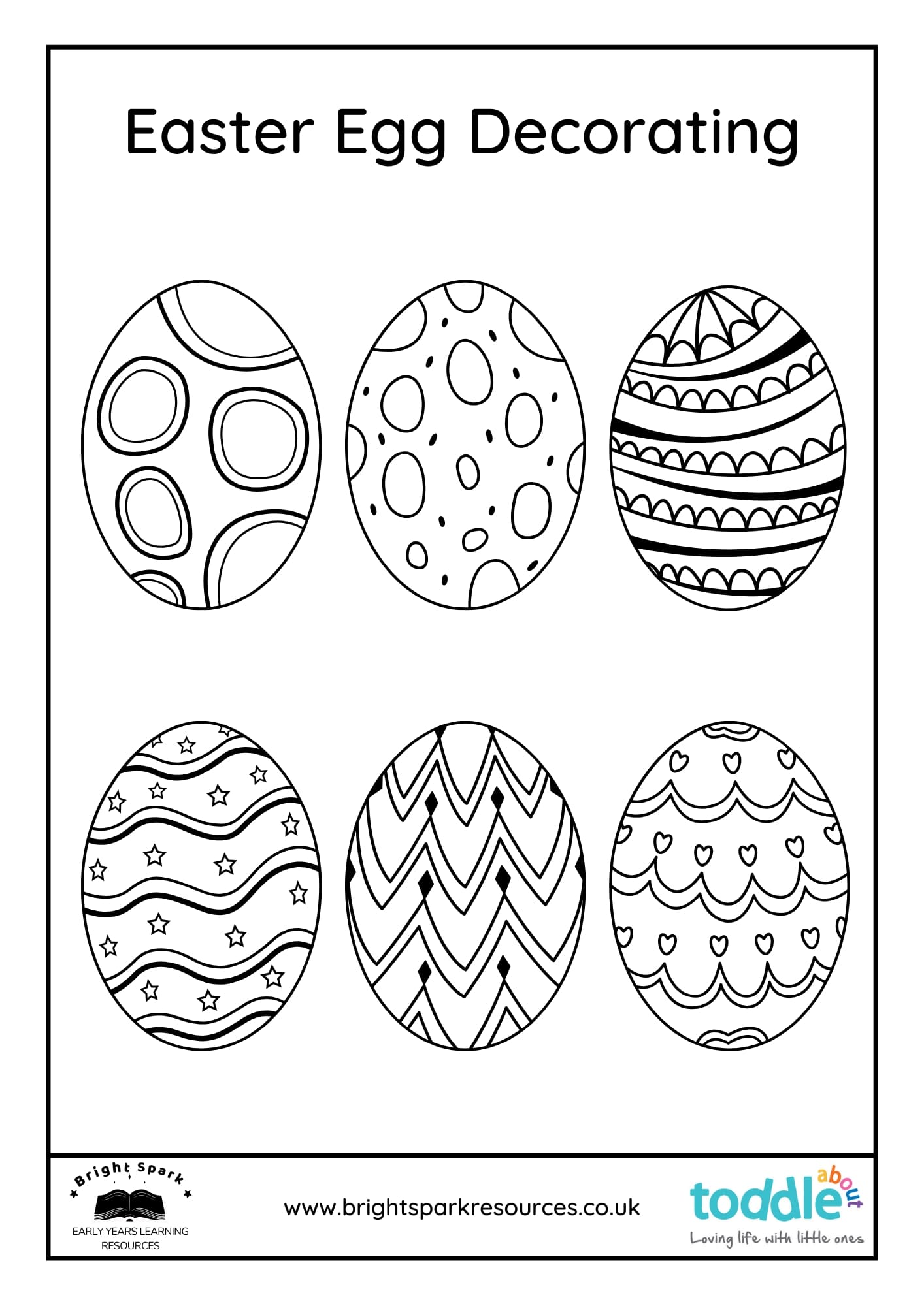 Easter Egg Decorating Sheet  image