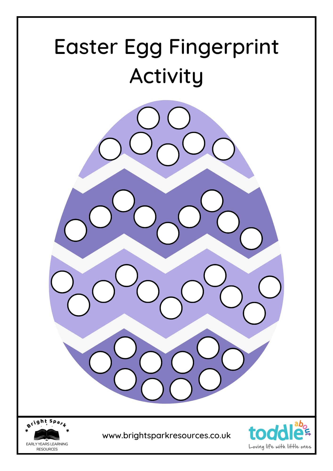 Easter Egg Fingerprint Activity  image