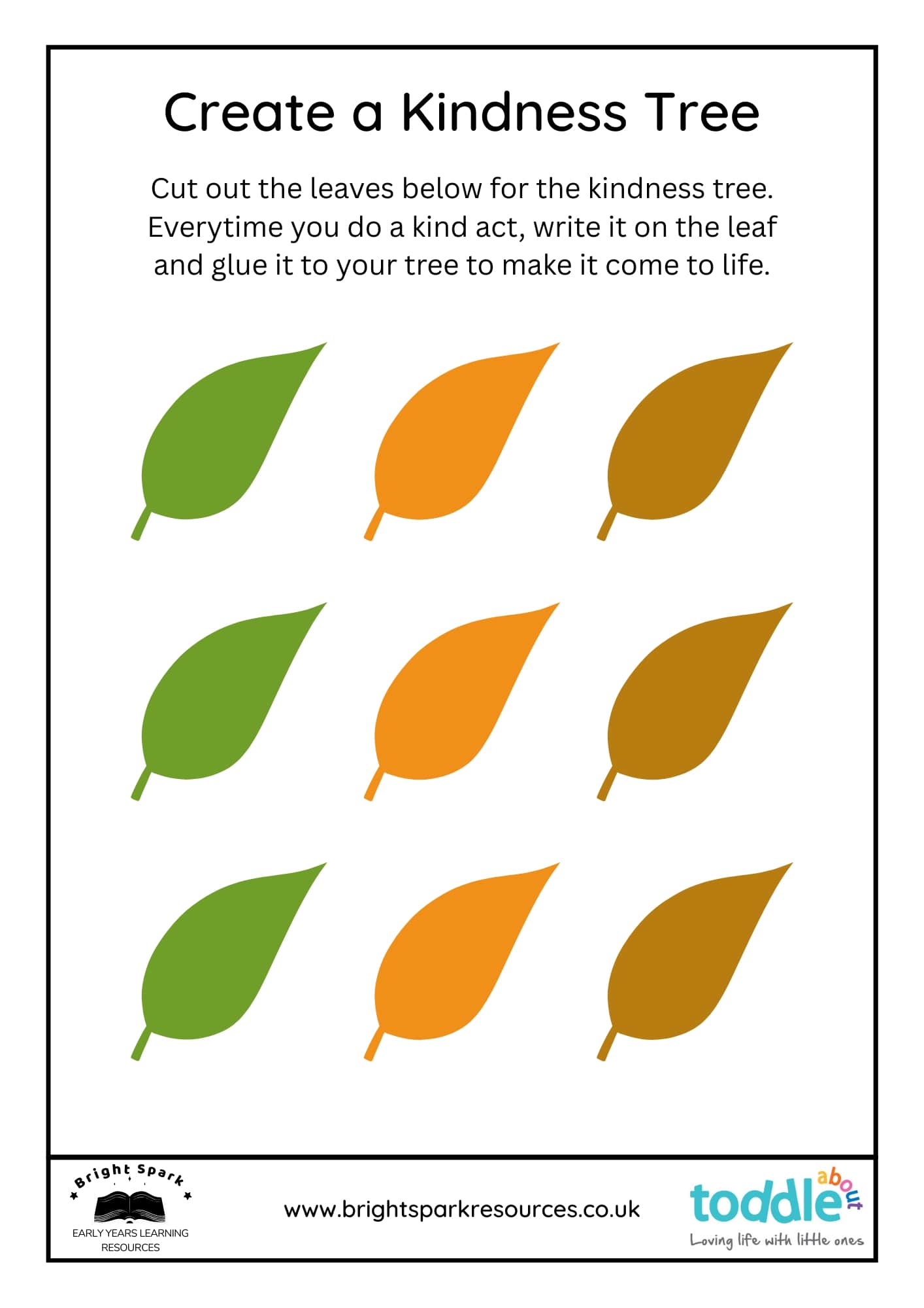 Create a Kindness Tree (Leaves)  image