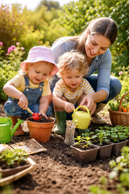 Simple Gardening Activities Toddlers Can Help With  image
