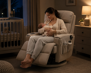 Sleep Better During Night Feeds: Why the Lullapod Max Nursery Recliner Is the Nursing Chair You Need  image