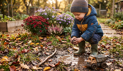 Autumn, Toddlers, and the Great Outdoors: Why Small Garden Moments Matter More Than Perfect Ones  image