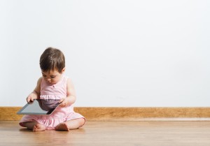 Baby with iPad / Tablet